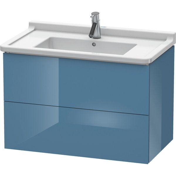 Vanity Unit L-Cube F. Starck 3 558X820X469 Stone Blue High Gloss 2 Dr, Duravit, Mfr#: LC626504747